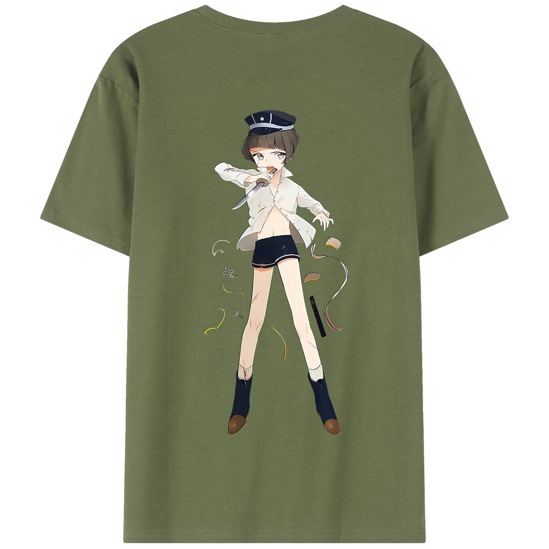 （画像用） 刀剣乱舞 Touken Ranbu 綿100％半袖Tシャツ（背面プリント）